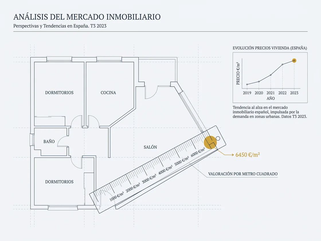 Precio m² de la vivienda en España